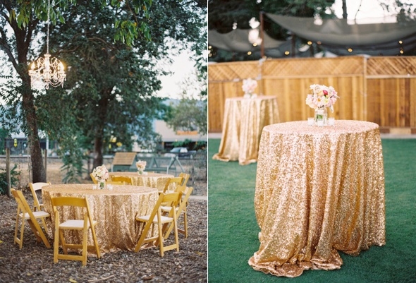 gold wedding decor