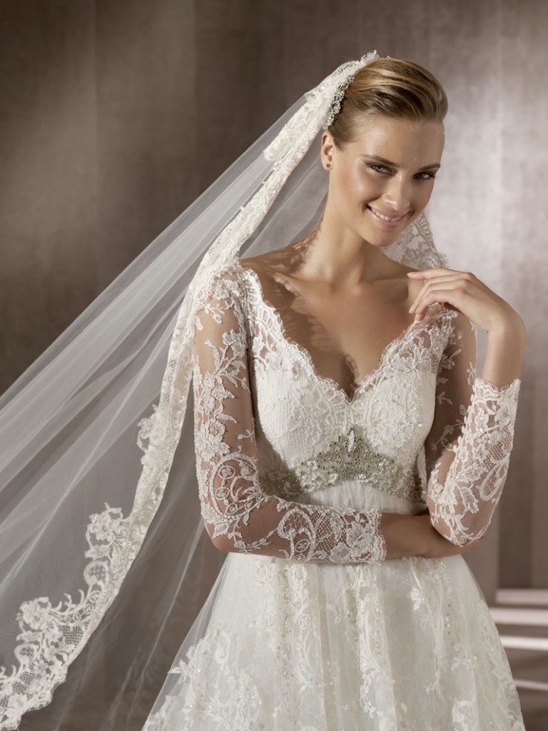 Long sleeve Bridal Gown