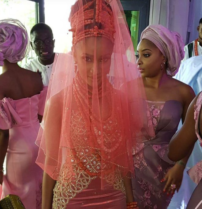 Adesua etomi traditional wedding 2024 dress